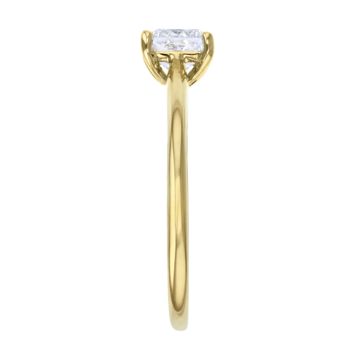 0.35ct Ophelia Princess Cut Diamond Solitaire Engagement Ring | 18ct Yellow Gold