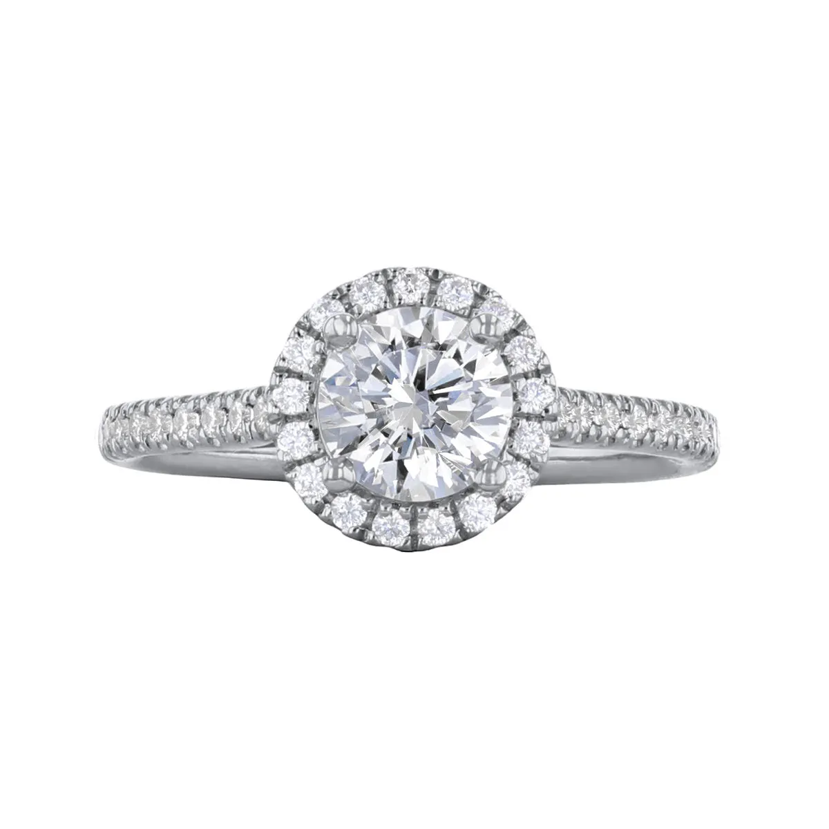 0.75ct Willow Round Brilliant Cut Diamond Solitaire Engagement Ring | Platinum