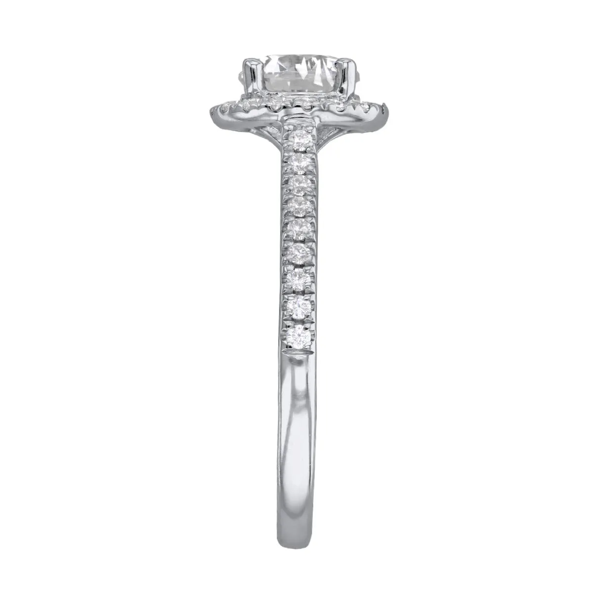 0.75ct Willow Round Brilliant Cut Diamond Solitaire Engagement Ring | Platinum