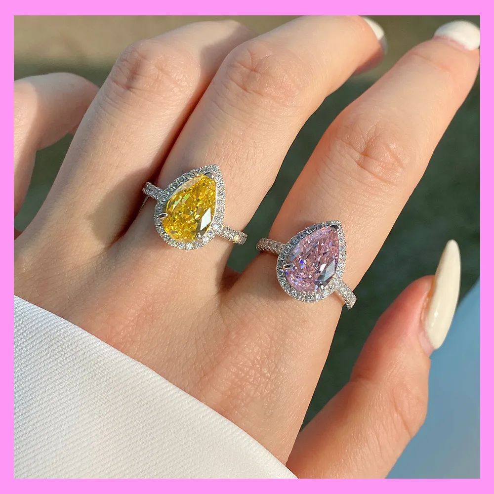 【1-01.29#】Three Claw Heart Ring for female fashion daily engagement wedding anniversary birthday present