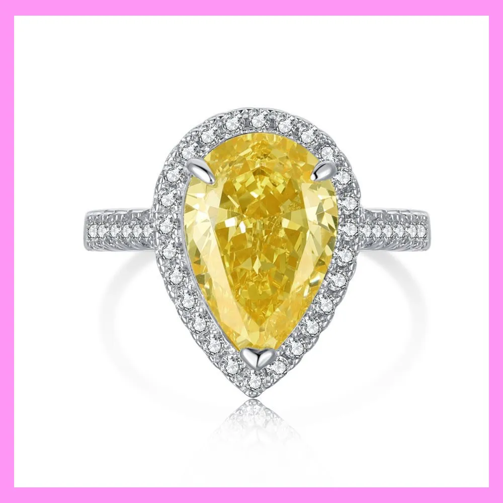 【1-01.29#】Three Claw Heart Ring for female fashion daily engagement wedding anniversary birthday present