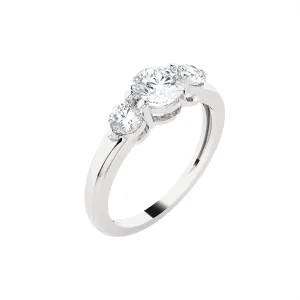 1 ctw Round Three Stone Lab Grown Diamond Ring