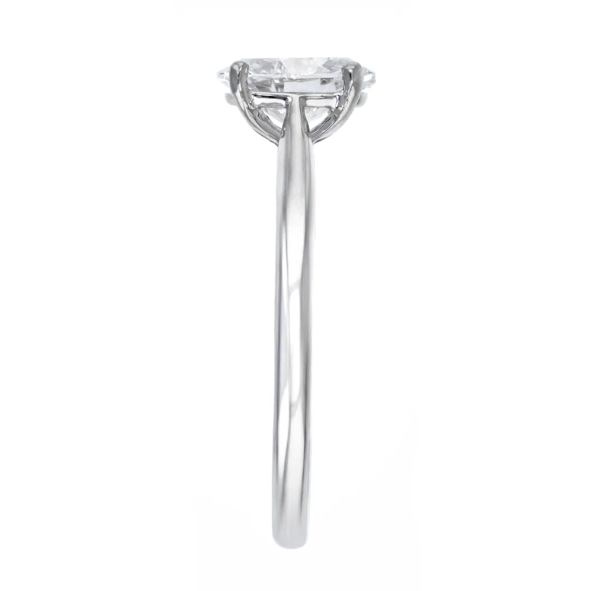 1.20ct Ophelia Oval Cut Diamond Solitaire Engagement Ring | 18ct White Gold