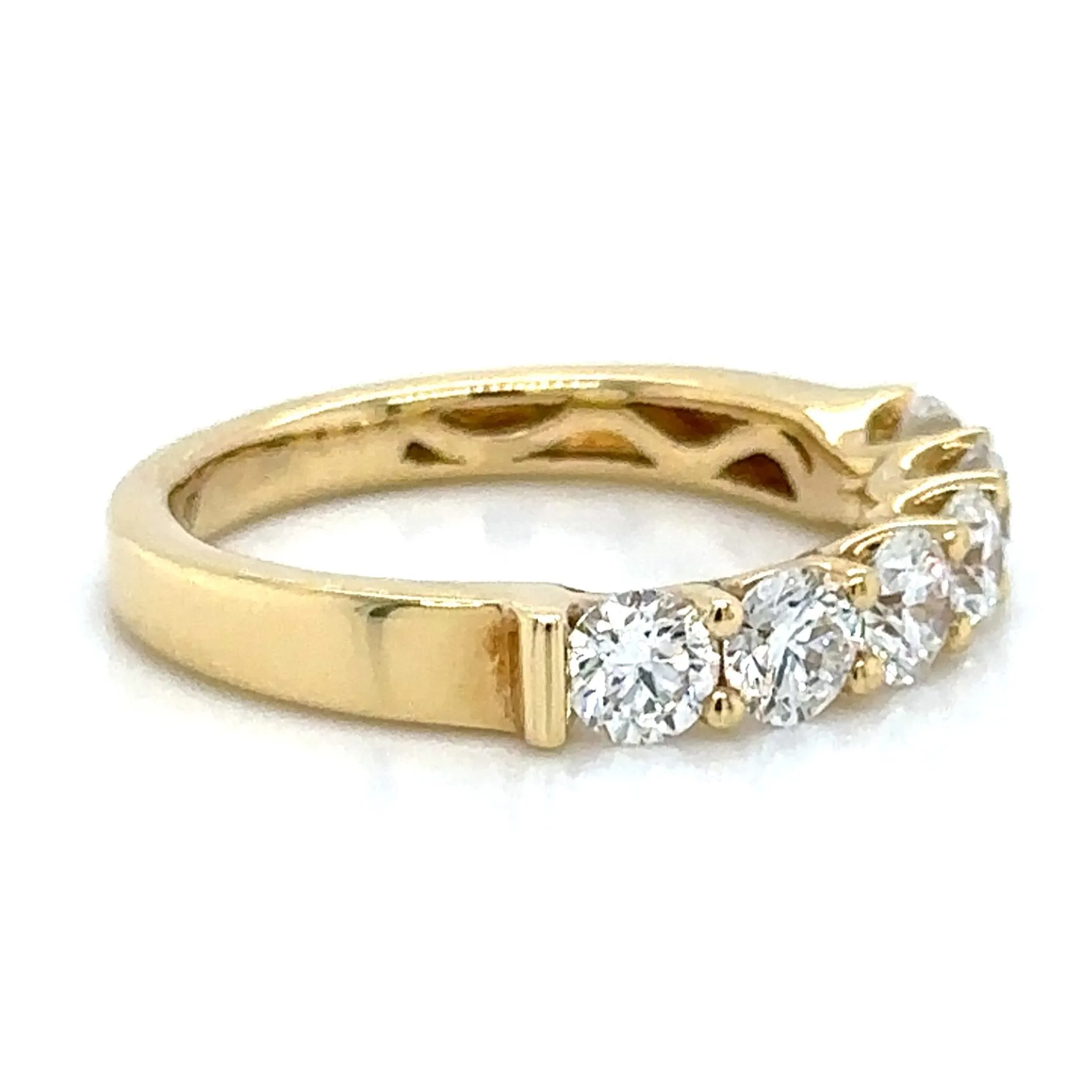 1.27ct tw Six Stone Diamond Eternity Anniversary Band Ring