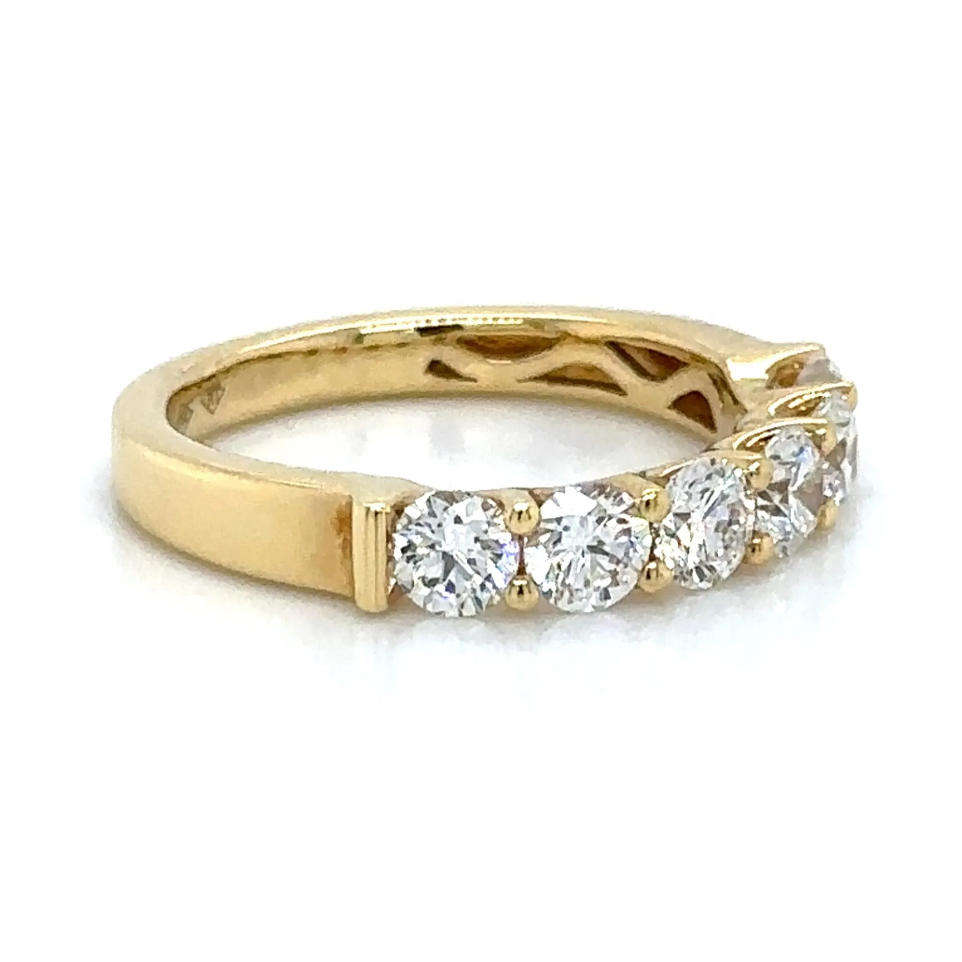 1.27ct tw Six Stone Diamond Eternity Anniversary Band Ring