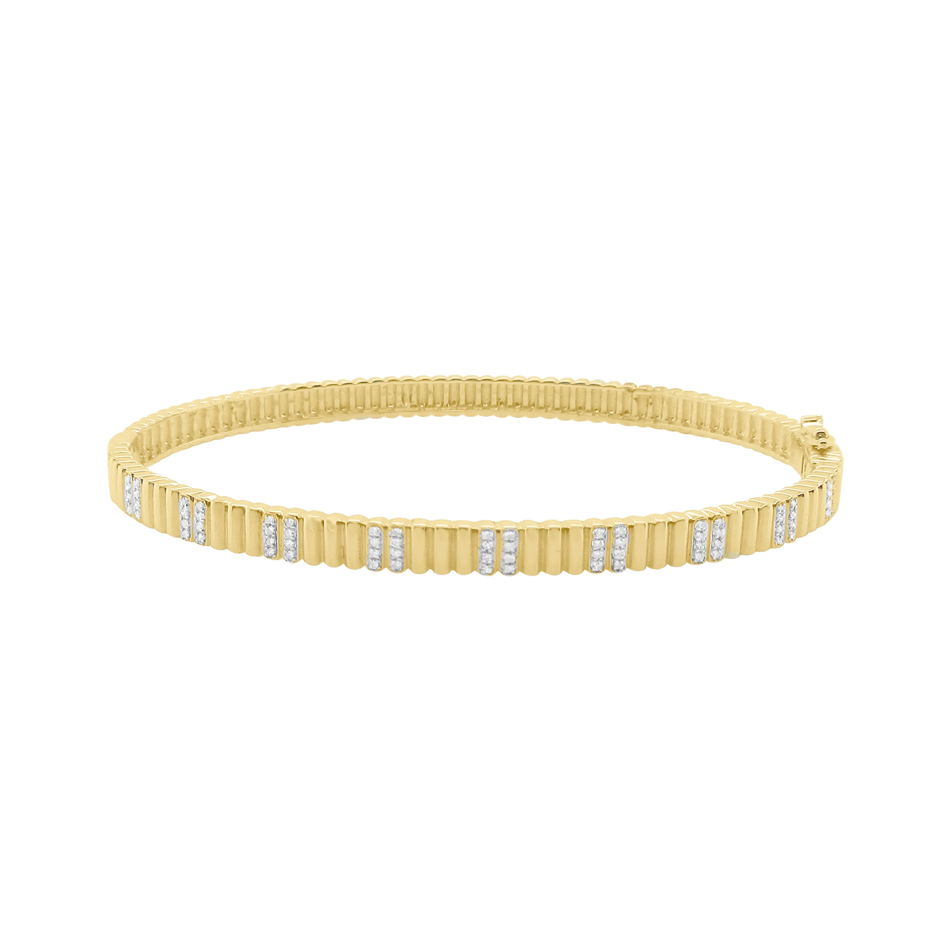 14K GOLD DIAMOND BREE BANGLE