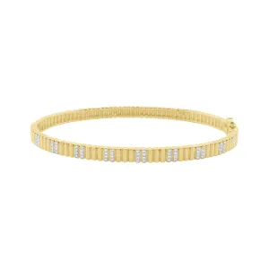 14K GOLD DIAMOND BREE BANGLE