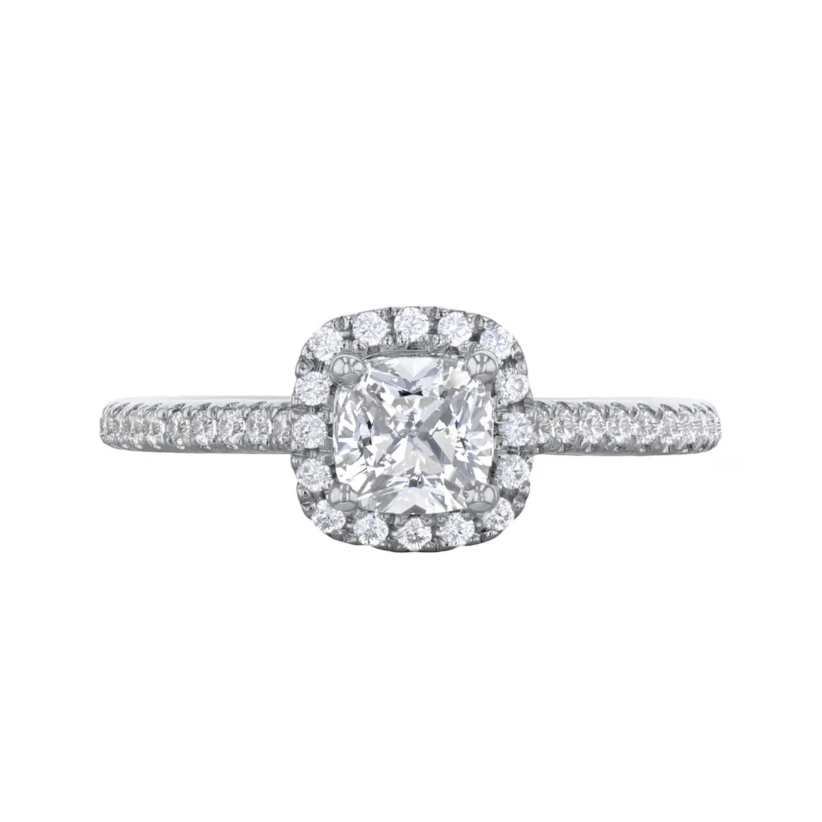 1.50ct Willow Cushion Cut Diamond Solitaire Engagement Ring | 18ct White Gold