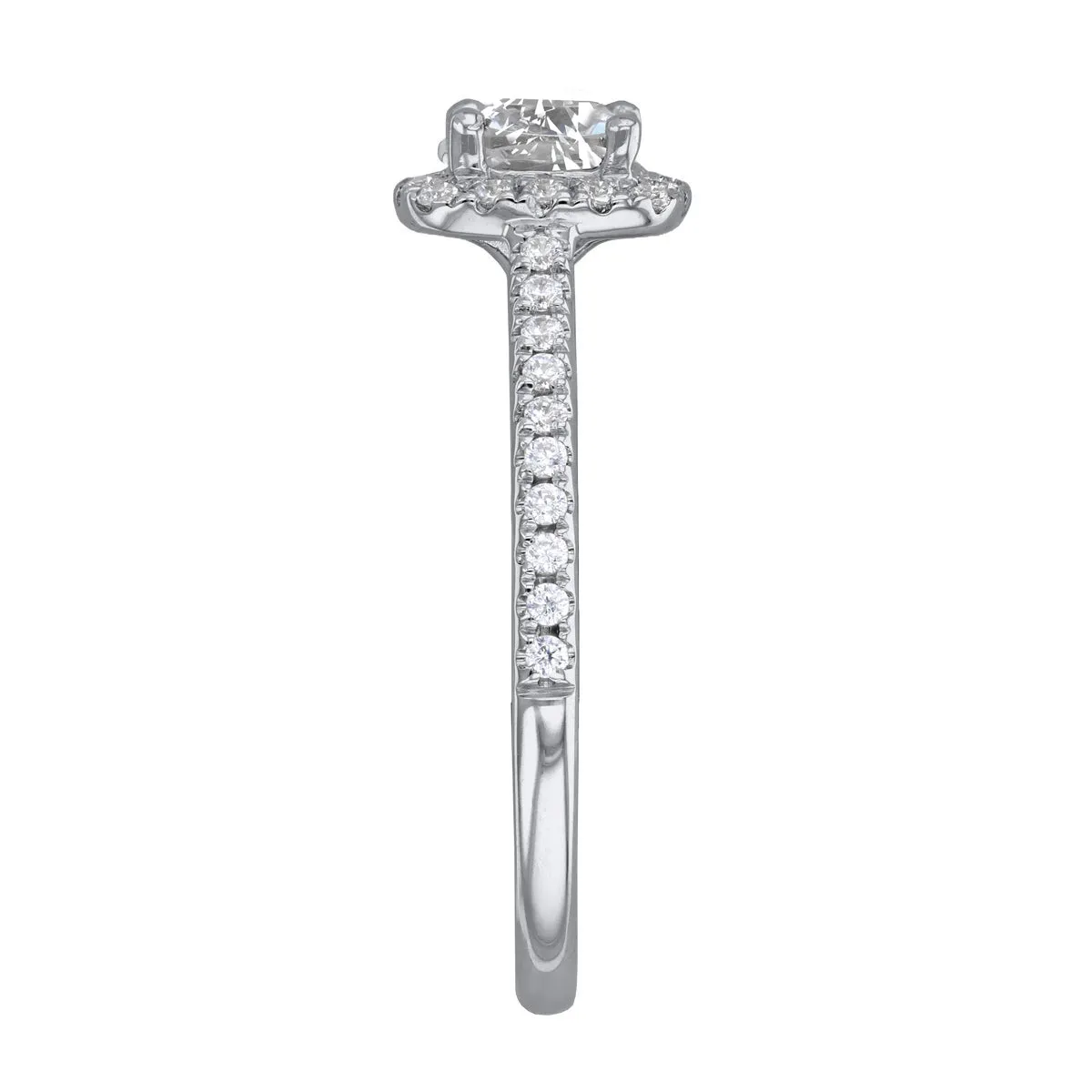 1.50ct Willow Cushion Cut Diamond Solitaire Engagement Ring | 18ct White Gold