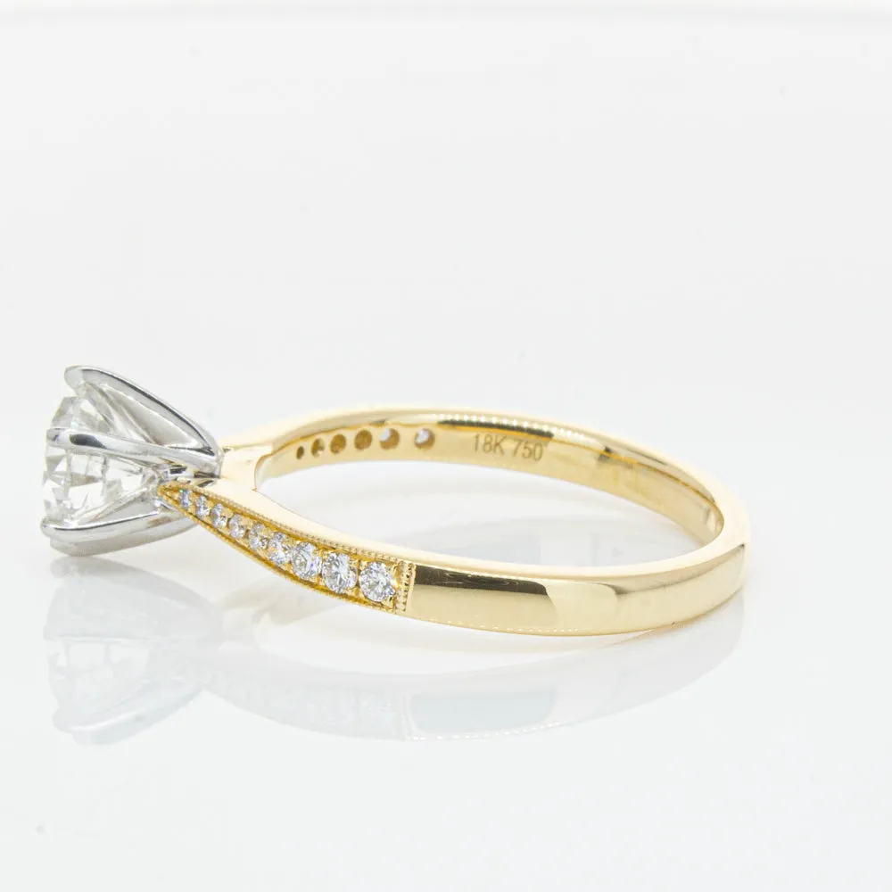 18ct Yellow Gold 1.00ct Diamond Zenith Ring