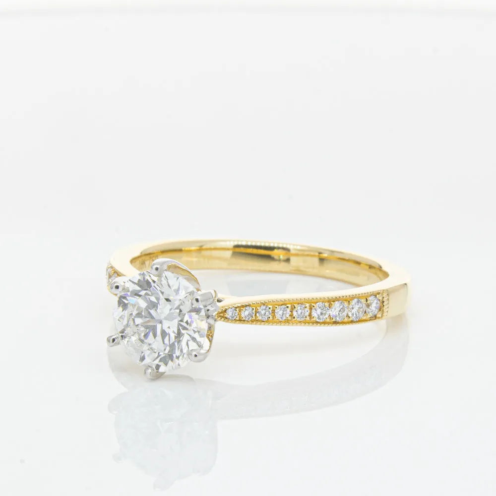 18ct Yellow Gold 1.00ct Diamond Zenith Ring