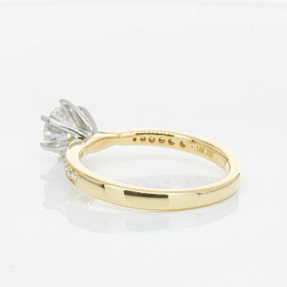 18ct Yellow Gold 1.00ct Diamond Zenith Ring