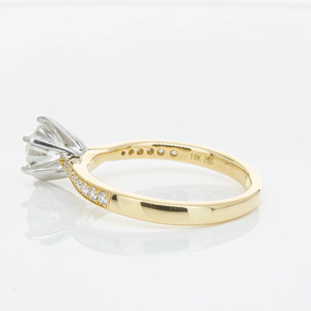 18ct Yellow Gold 1.00ct Diamond Zenith Ring