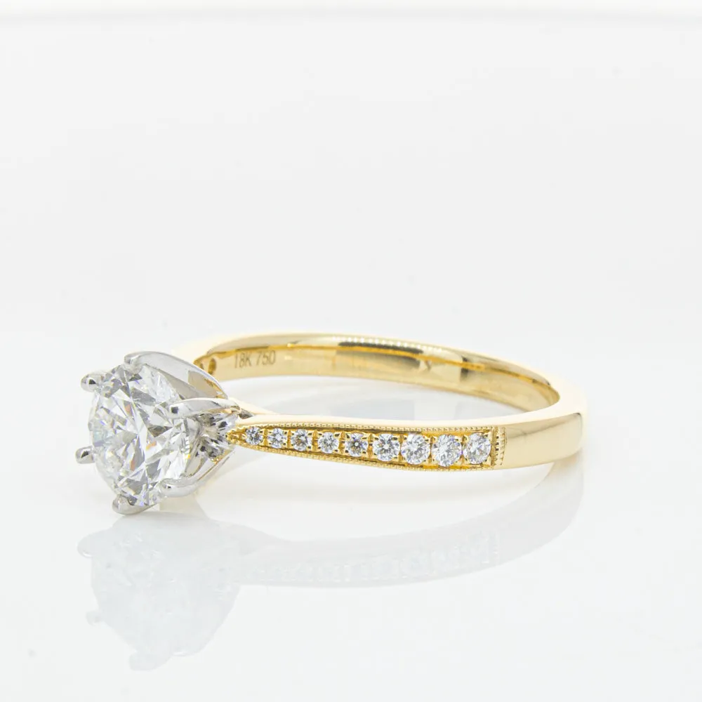 18ct Yellow Gold 1.00ct Diamond Zenith Ring