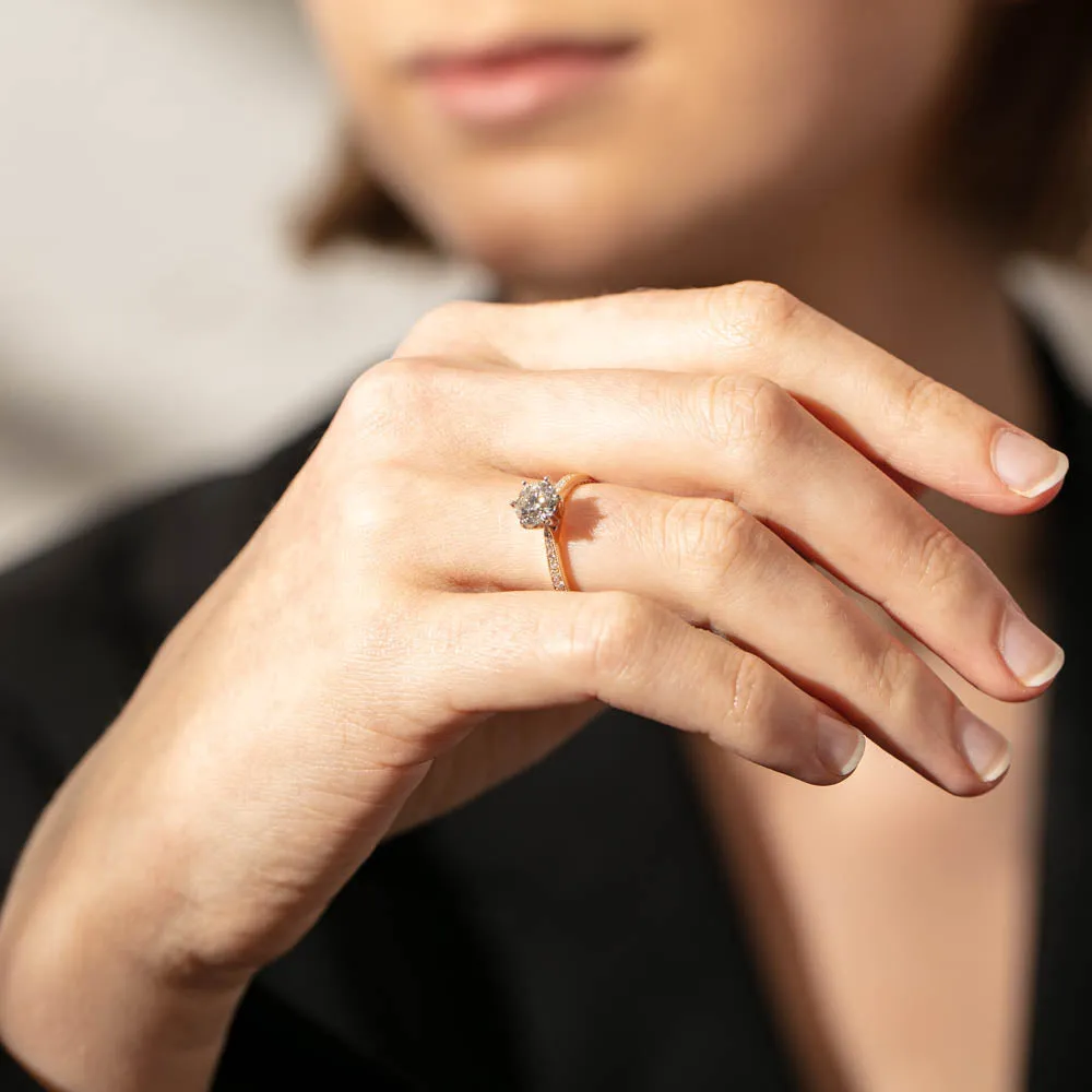 18ct Yellow Gold 1.00ct Diamond Zenith Ring