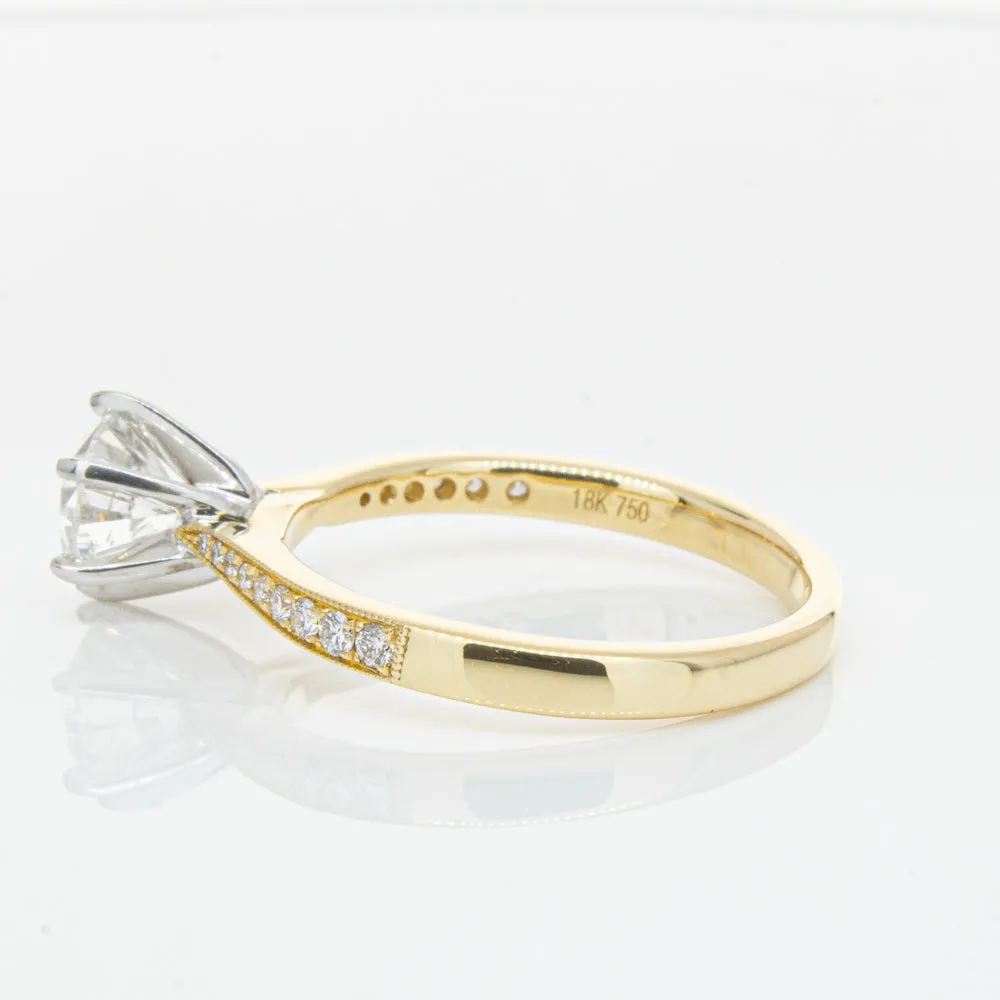 18ct Yellow Gold 1.00ct Diamond Zenith Ring