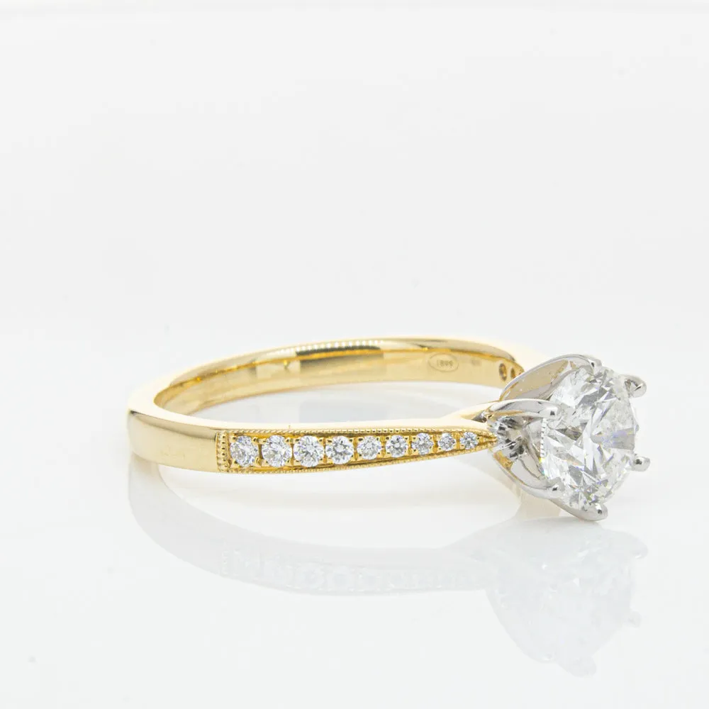 18ct Yellow Gold 1.00ct Diamond Zenith Ring