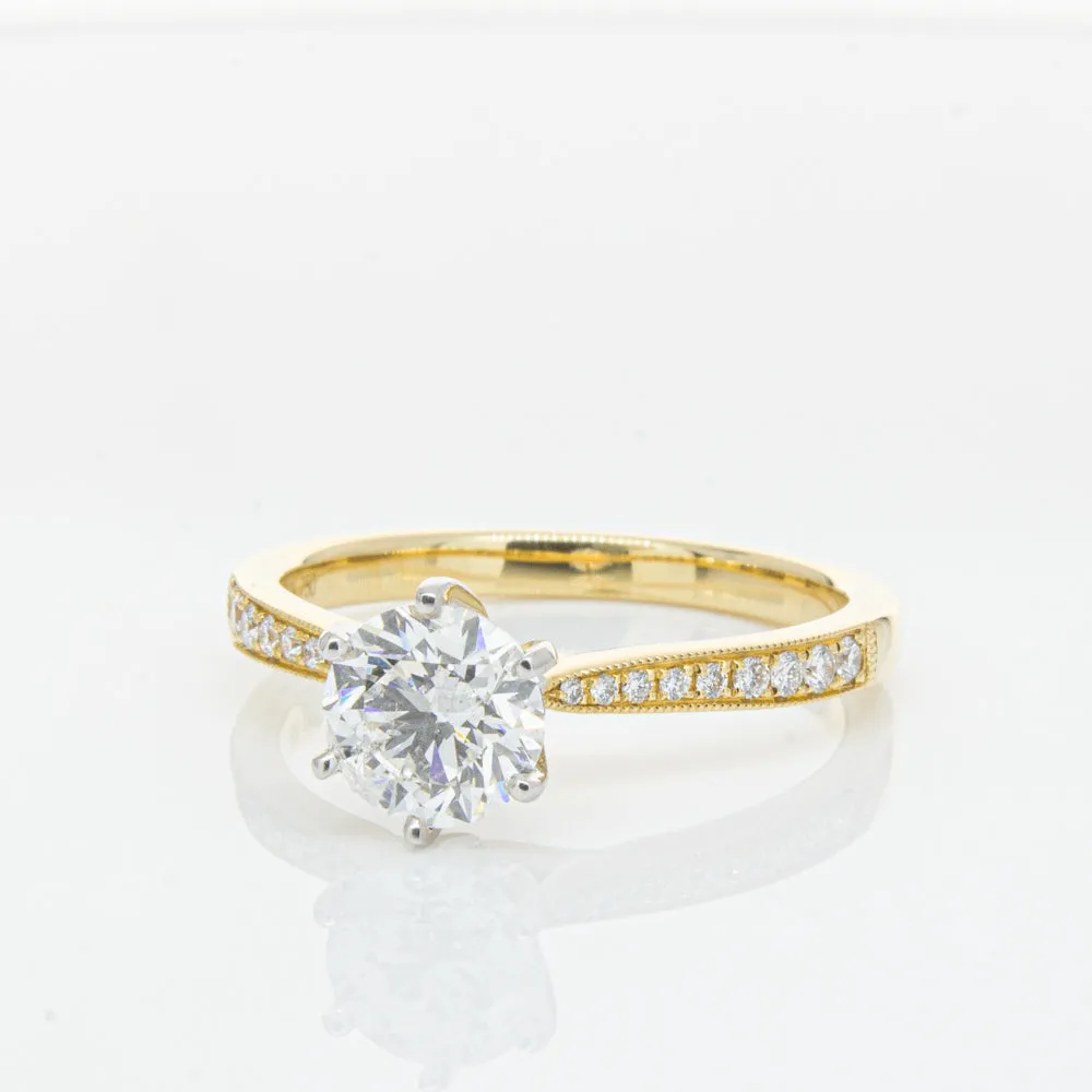 18ct Yellow Gold 1.00ct Diamond Zenith Ring