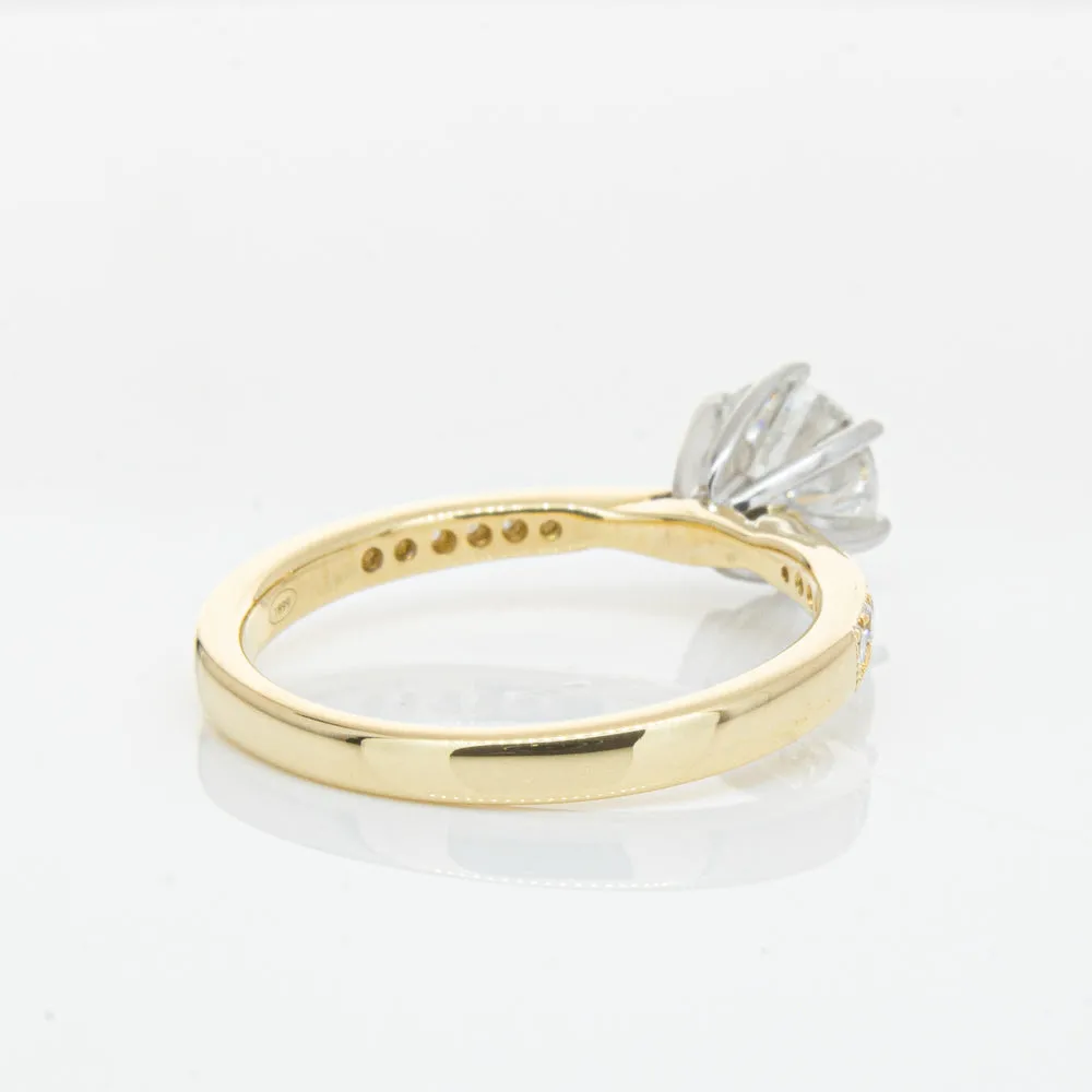 18ct Yellow Gold 1.00ct Diamond Zenith Ring