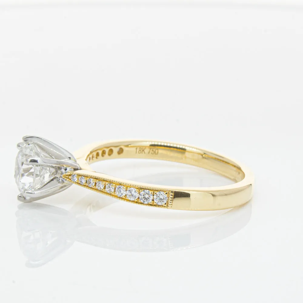 18ct Yellow Gold 1.00ct Diamond Zenith Ring