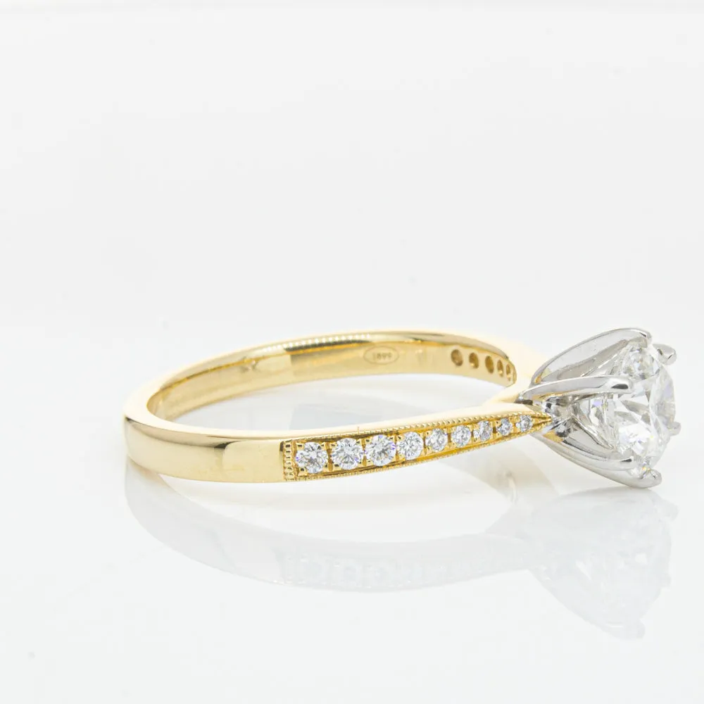 18ct Yellow Gold 1.00ct Diamond Zenith Ring