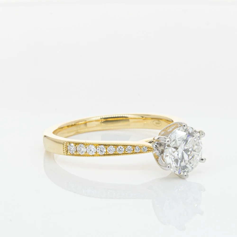 18ct Yellow Gold 1.00ct Diamond Zenith Ring