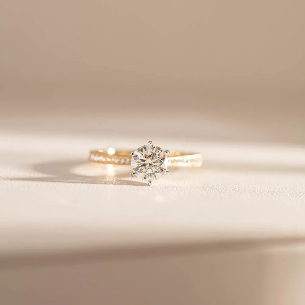 18ct Yellow Gold 1.00ct Diamond Zenith Ring
