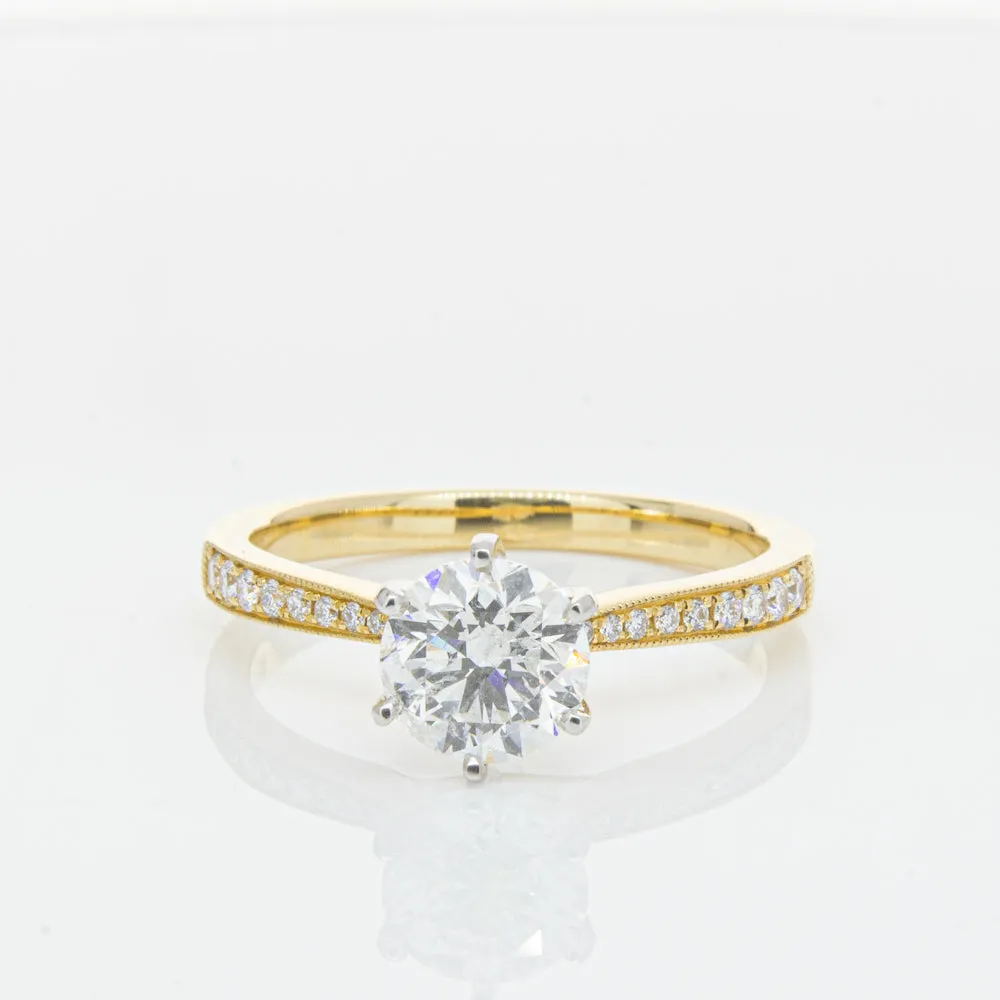 18ct Yellow Gold 1.00ct Diamond Zenith Ring