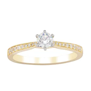 18ct Yellow Gold .34ct Diamond Zenith Ring