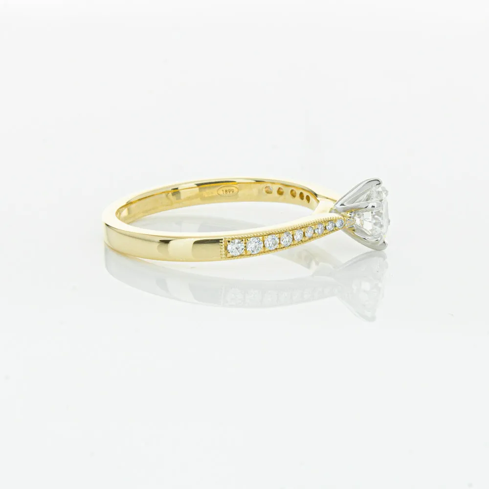 18ct Yellow Gold .53ct Diamond Zenith Ring