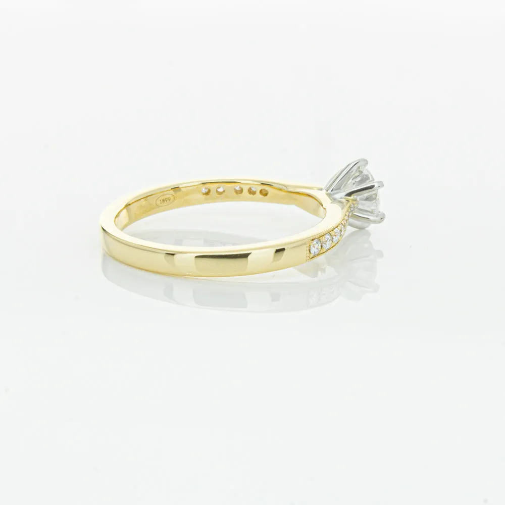 18ct Yellow Gold .53ct Diamond Zenith Ring