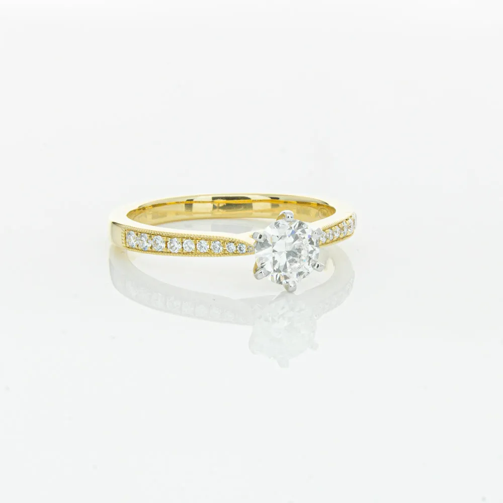 18ct Yellow Gold .53ct Diamond Zenith Ring