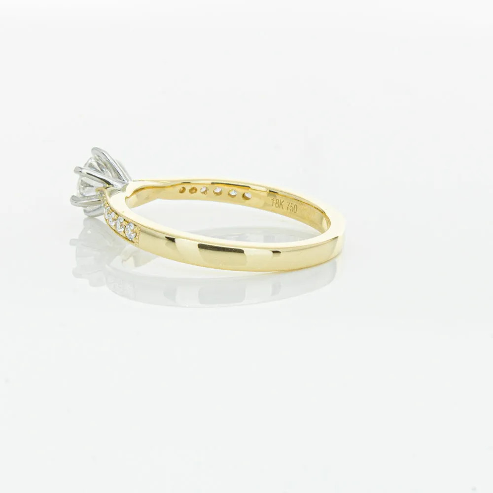18ct Yellow Gold .53ct Diamond Zenith Ring