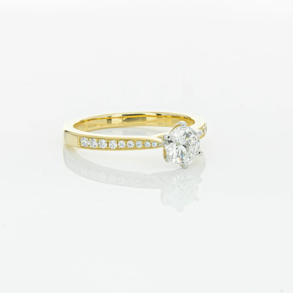 18ct Yellow Gold .53ct Diamond Zenith Ring