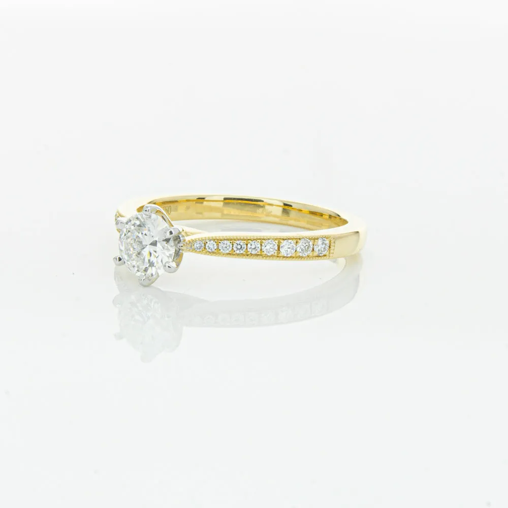 18ct Yellow Gold .53ct Diamond Zenith Ring