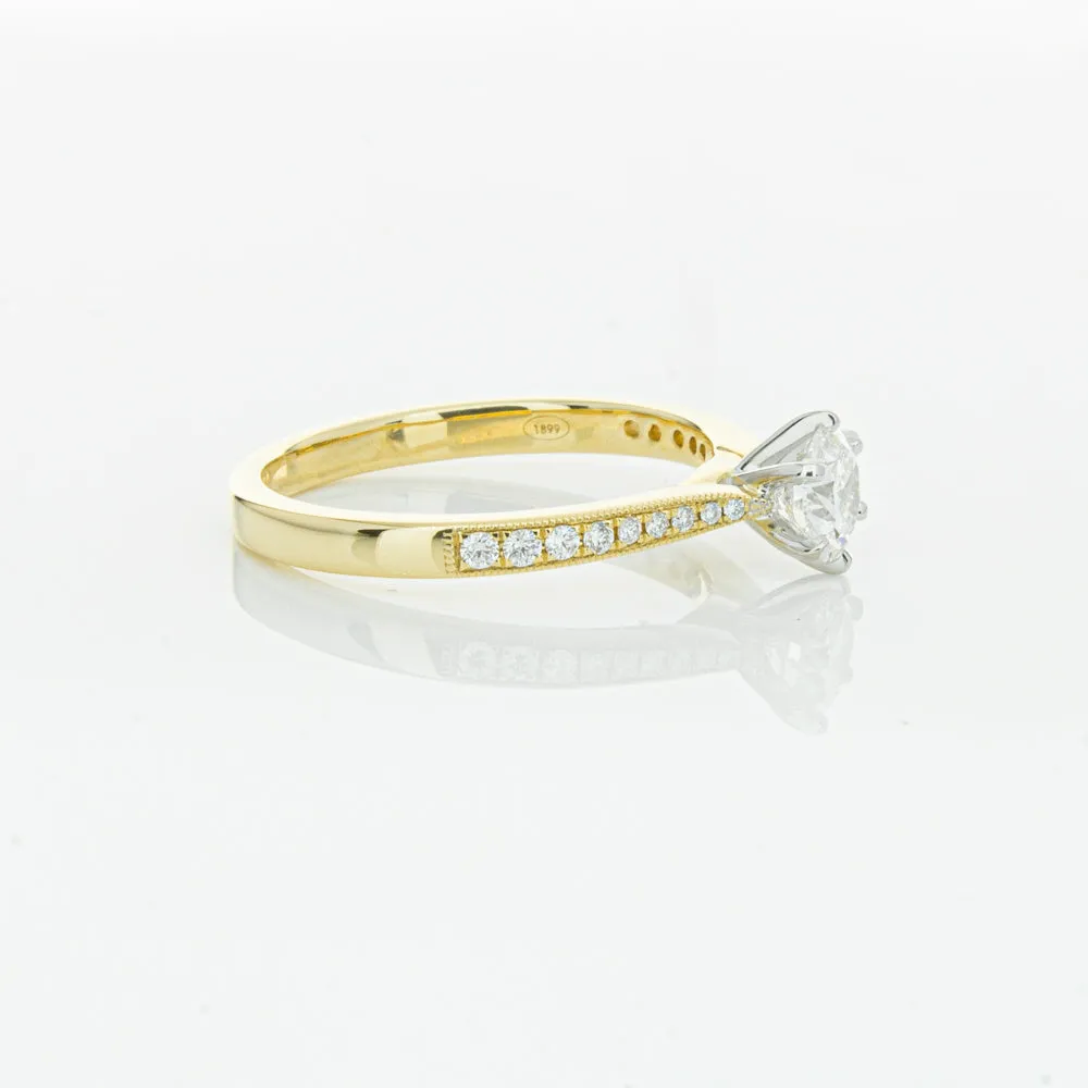 18ct Yellow Gold .53ct Diamond Zenith Ring