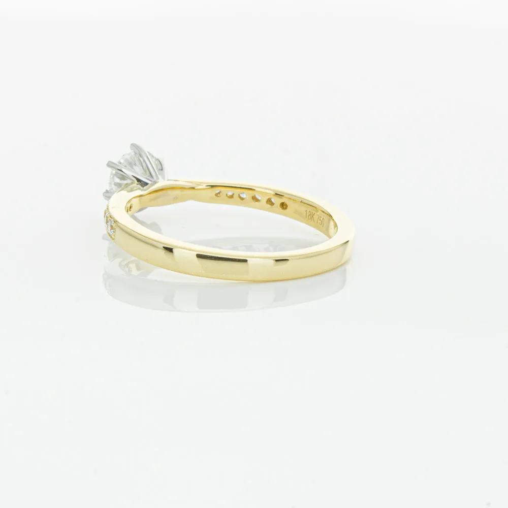 18ct Yellow Gold .53ct Diamond Zenith Ring