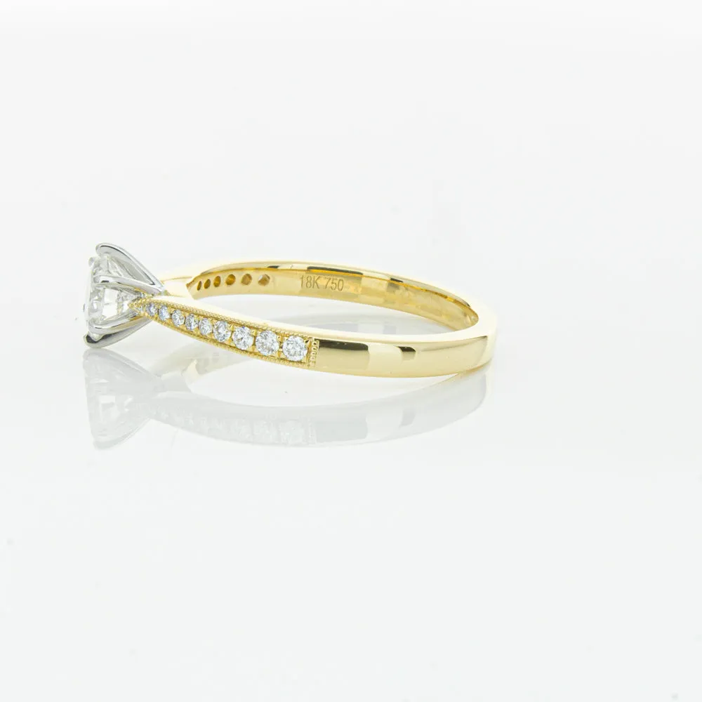 18ct Yellow Gold .53ct Diamond Zenith Ring