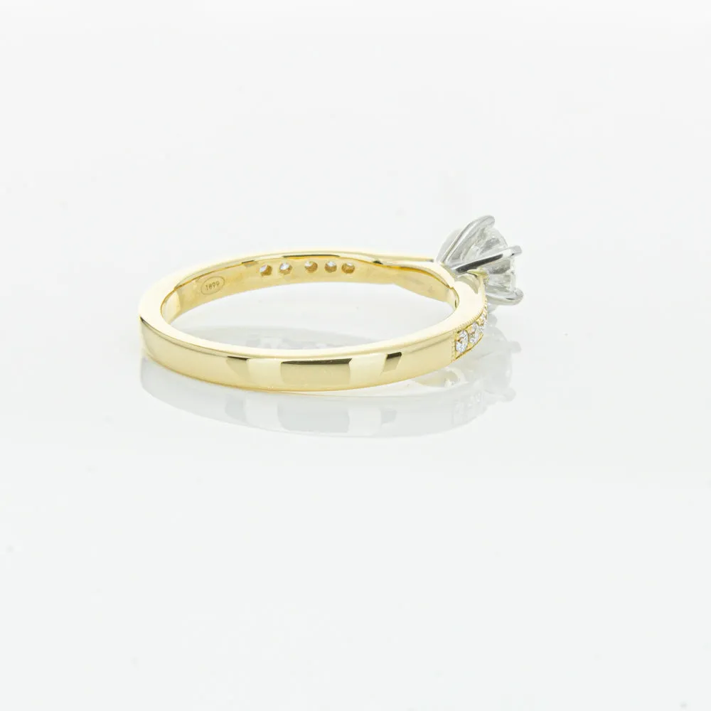 18ct Yellow Gold .53ct Diamond Zenith Ring