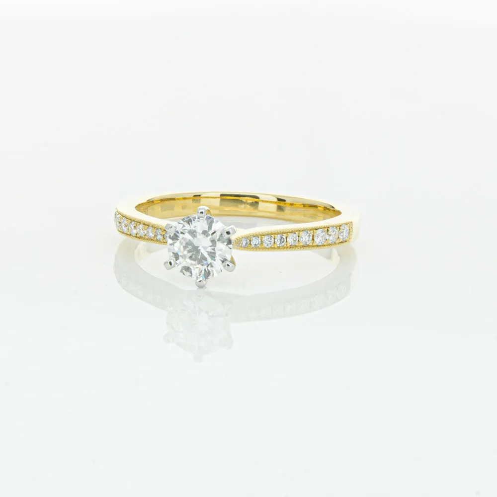 18ct Yellow Gold .53ct Diamond Zenith Ring