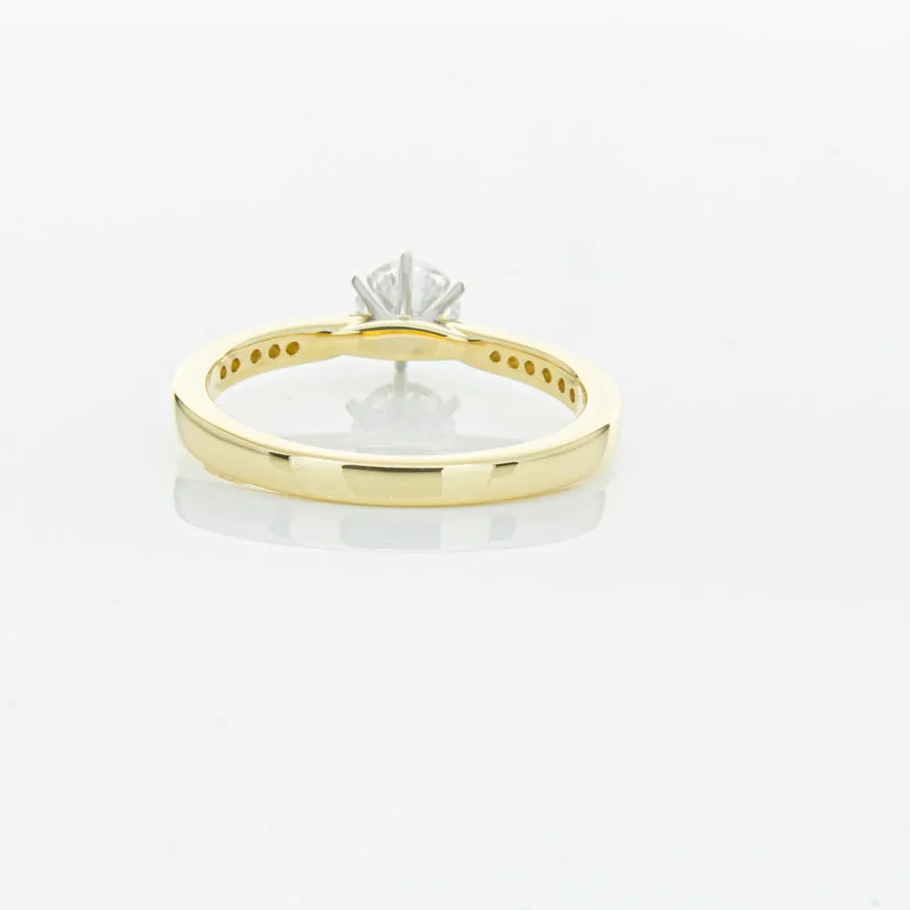 18ct Yellow Gold .53ct Diamond Zenith Ring