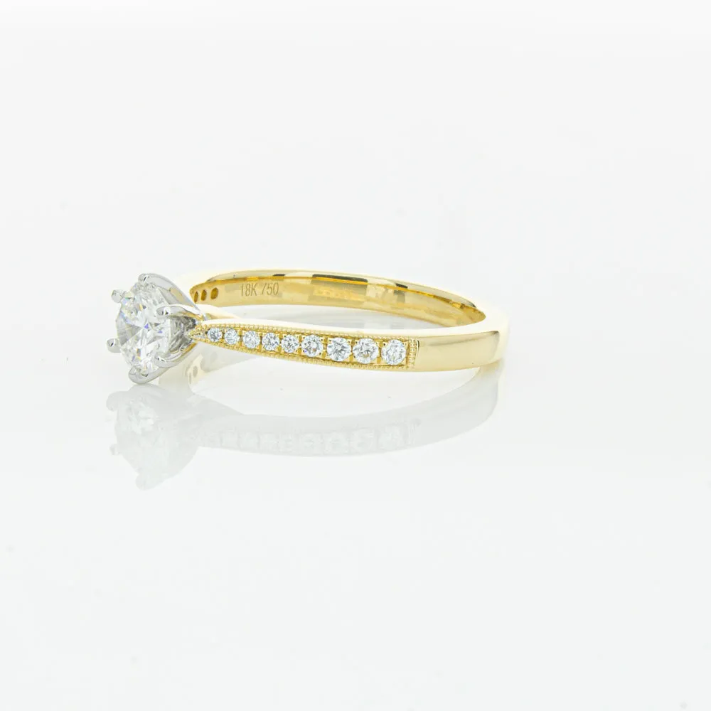 18ct Yellow Gold .53ct Diamond Zenith Ring