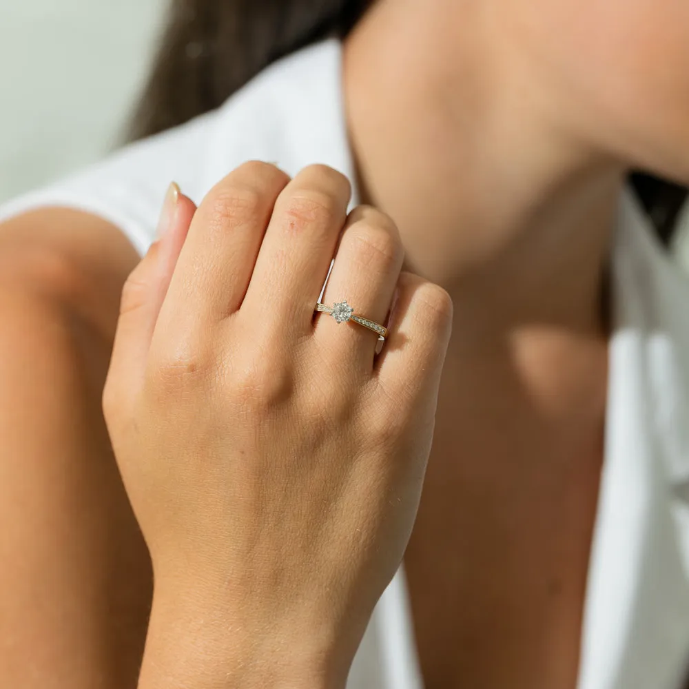 18ct Yellow Gold .53ct Diamond Zenith Ring