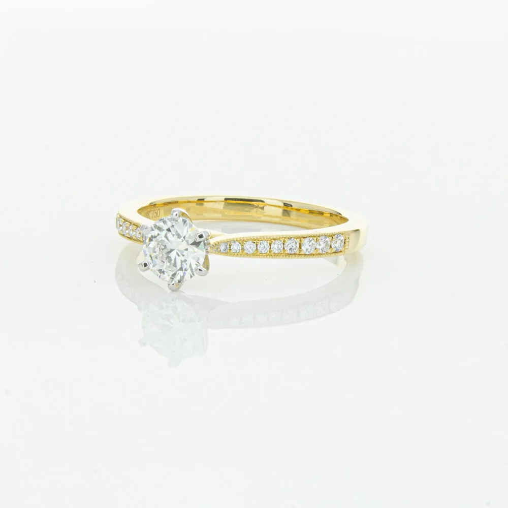 18ct Yellow Gold .53ct Diamond Zenith Ring
