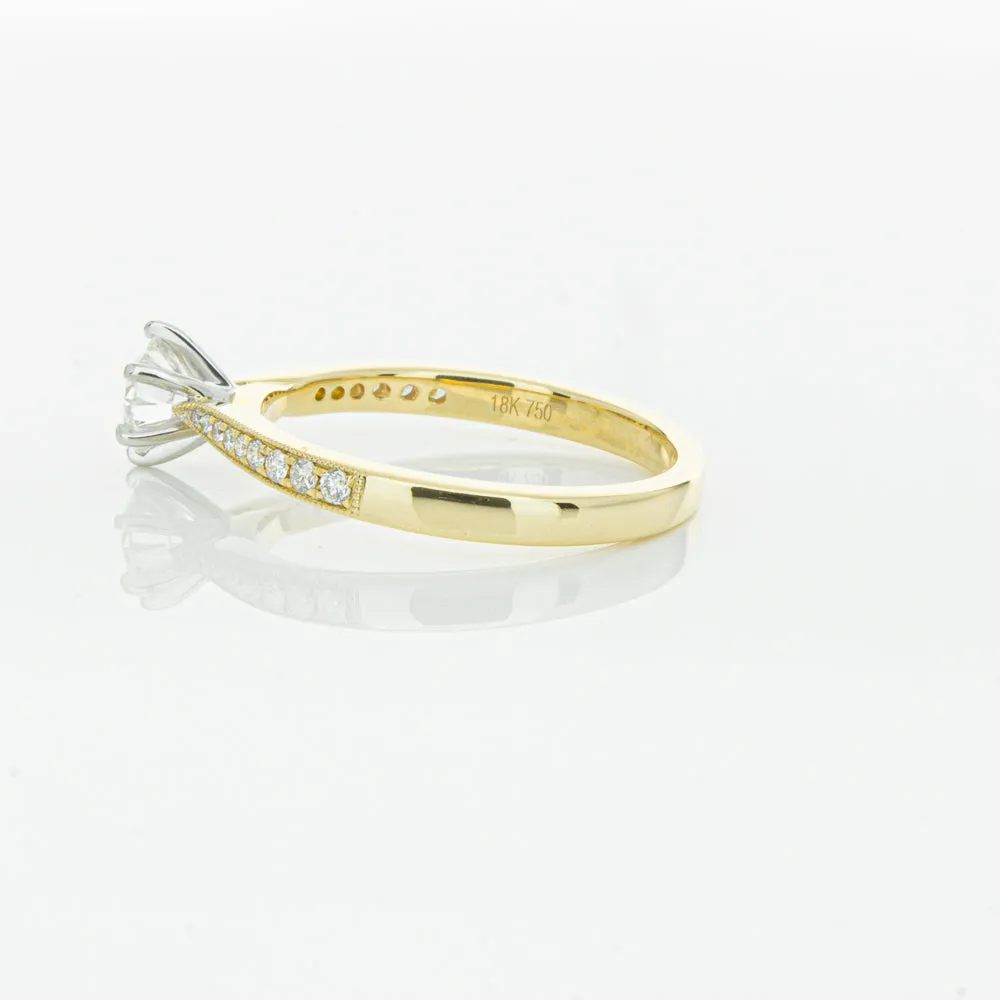 18ct Yellow Gold .53ct Diamond Zenith Ring