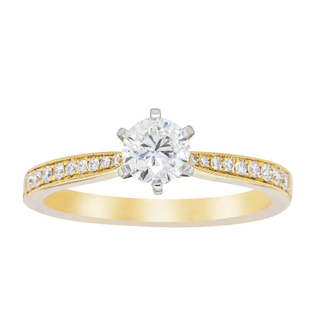 18ct Yellow Gold .53ct Diamond Zenith Ring