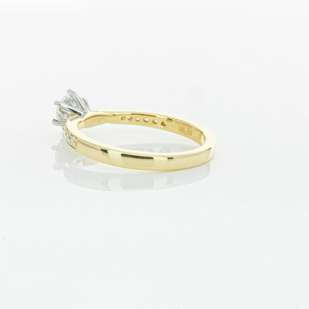 18ct Yellow Gold .53ct Diamond Zenith Ring