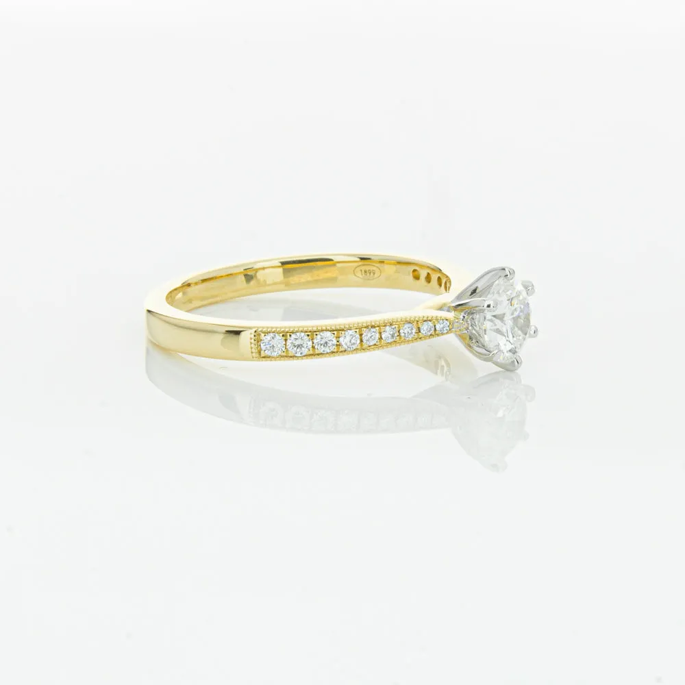 18ct Yellow Gold .53ct Diamond Zenith Ring