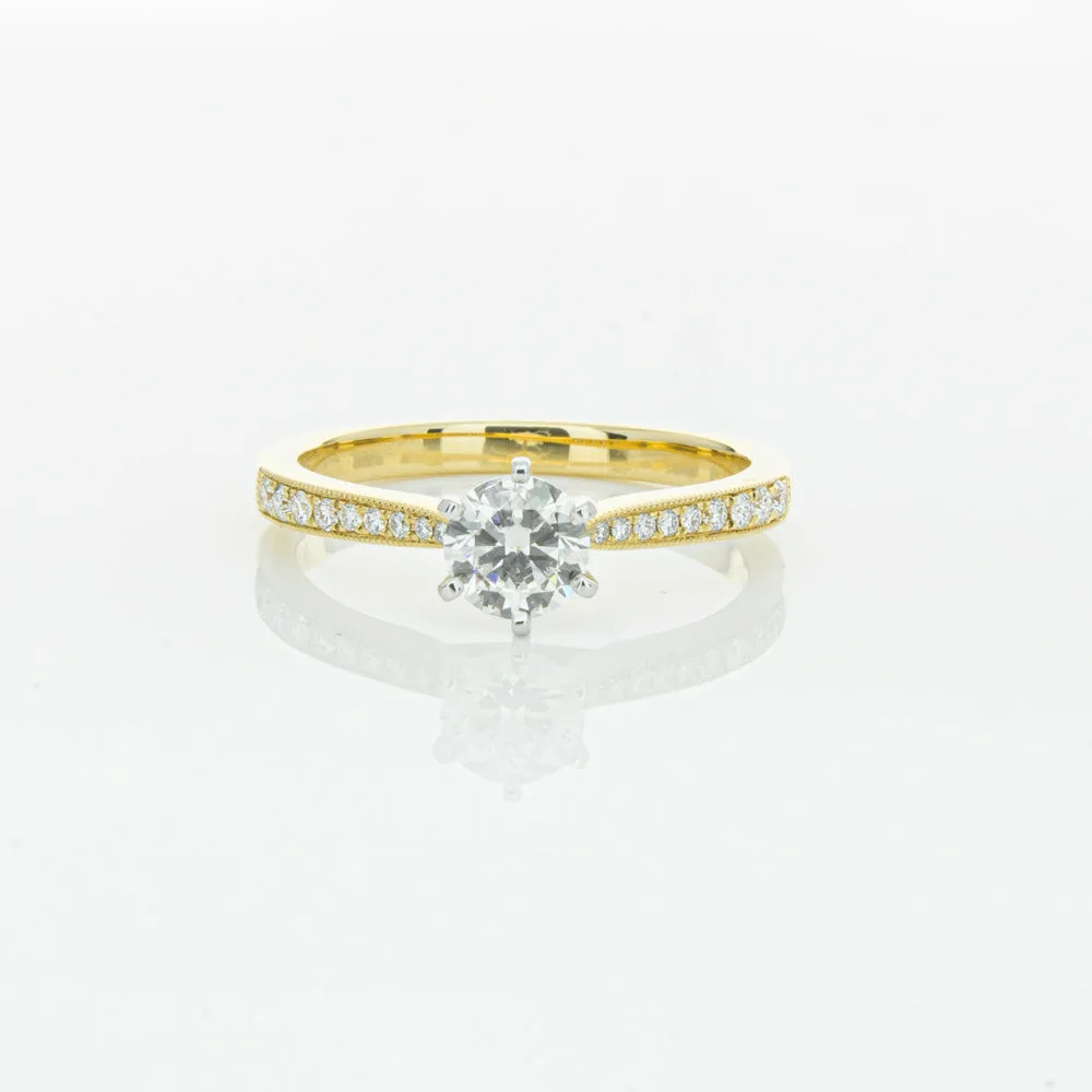 18ct Yellow Gold .53ct Diamond Zenith Ring