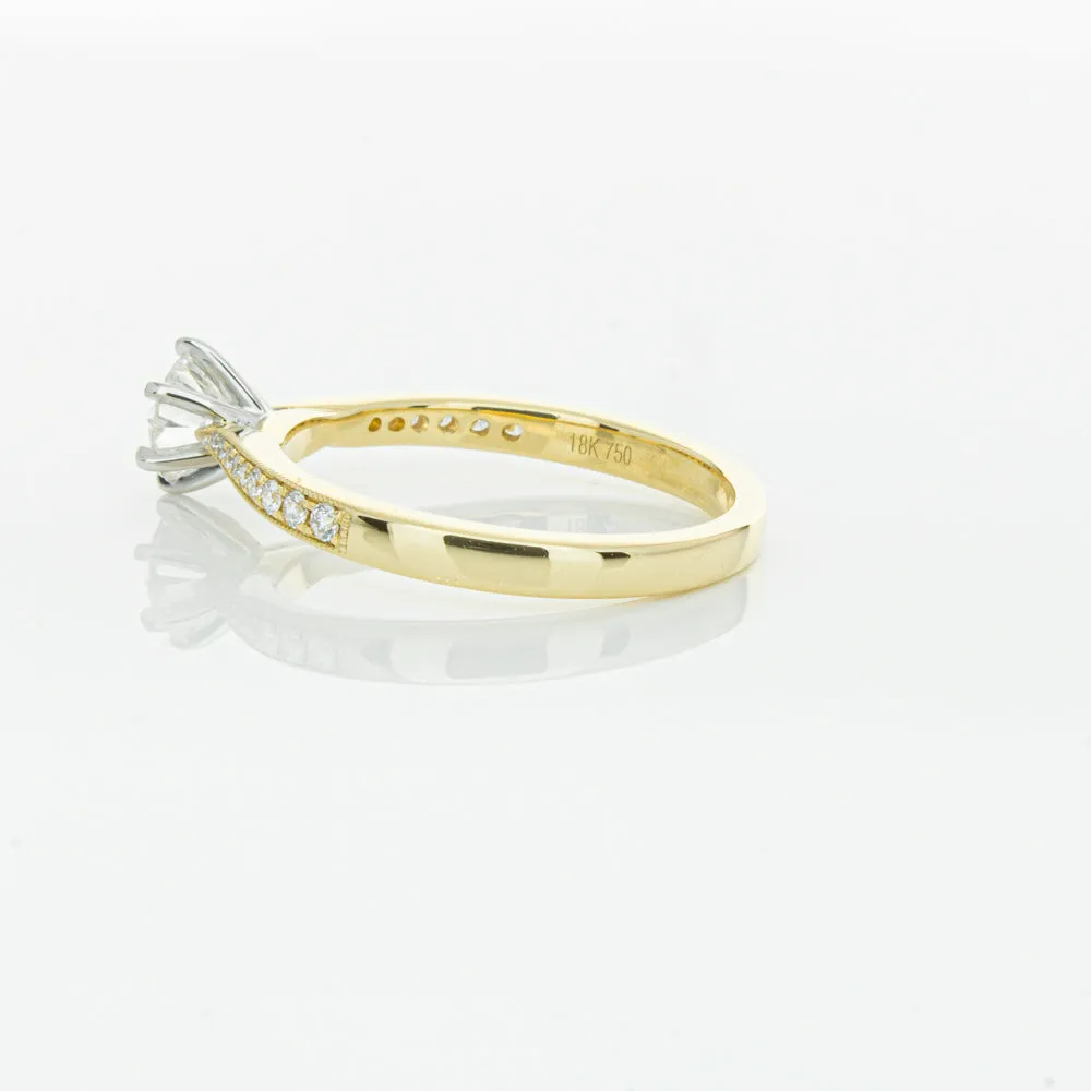 18ct Yellow Gold .53ct Diamond Zenith Ring